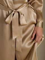 [Champagne] SilkSilky-FR Long Sleeve Femme Peignoir 004