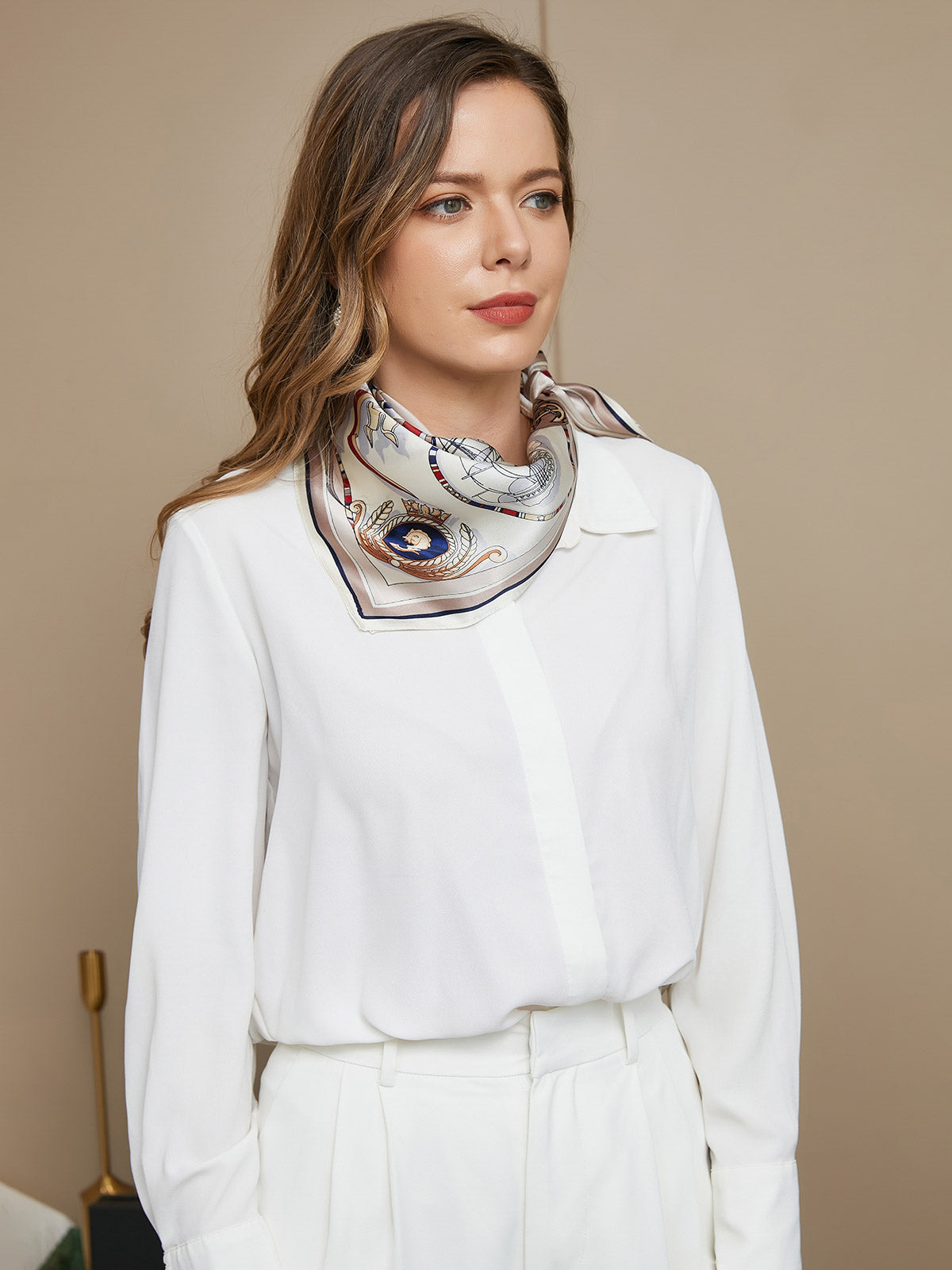 [P043] SilkSilky-FR Pure Soie Scarf 003,