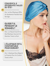 [Bleu Royal] SilkSilky-FR Bonnets de Nuit 008