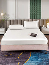 [Blanc] SilkSilky-FR 25Momme Parure de Lit Soie 002