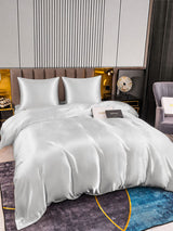 [Argent] SilkSilky-FR Parure de Lit Soie 005