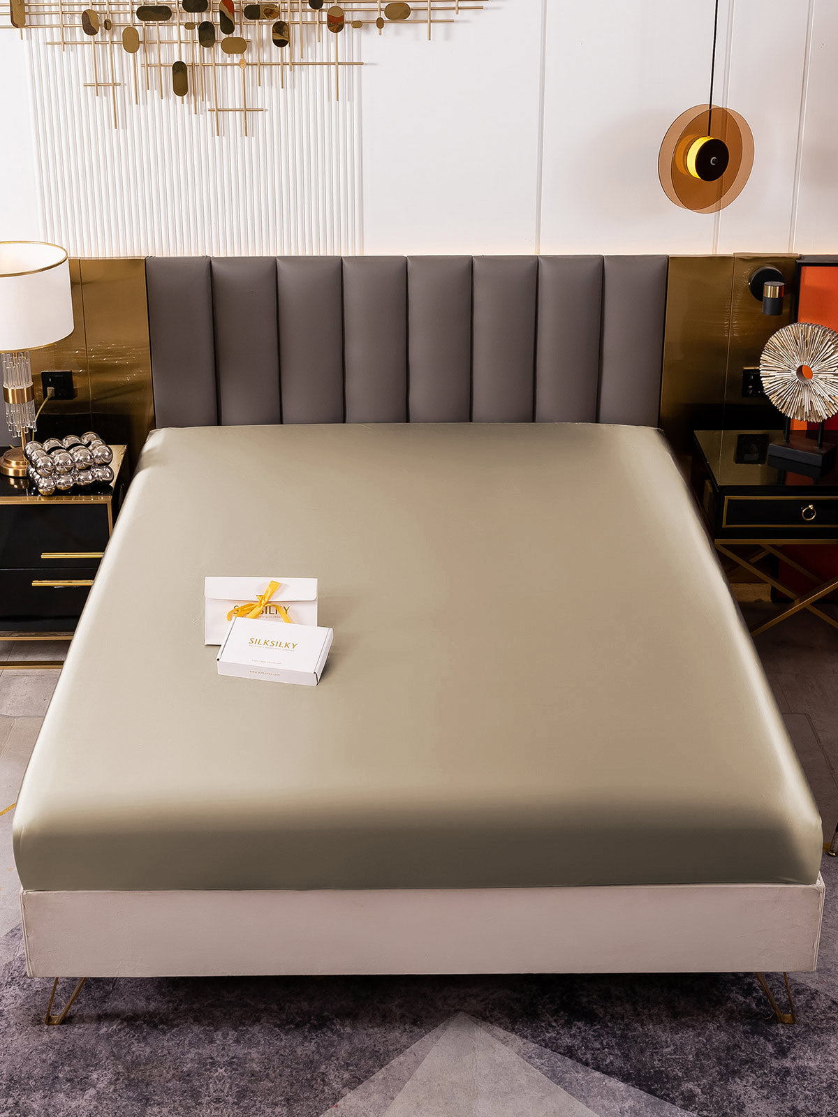 [Kaki] SilkSilky-FR 19Momme Sheet 002