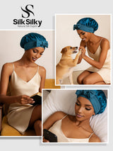 [Bleu Royal] SilkSilky-FR Bonnets de Nuit 005