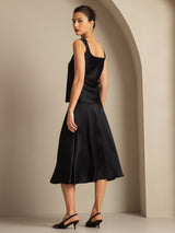 [Noir] SilkSilky-FR Sleeveless Top À Fines Brides 002