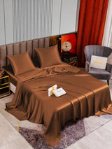 [Café] SilkSilky-FR Parure de Lit Soie 002