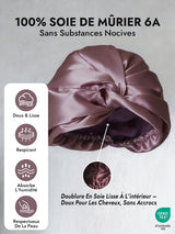 [Mauve Pâle] SilkSilky-FR Bonnets de Nuit 003