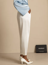 [Blanc] SilkSilky-FR 19Momme Soie Womens Pants 003