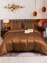 [Café] SilkSilky-FR Parure de Lit Soie 005