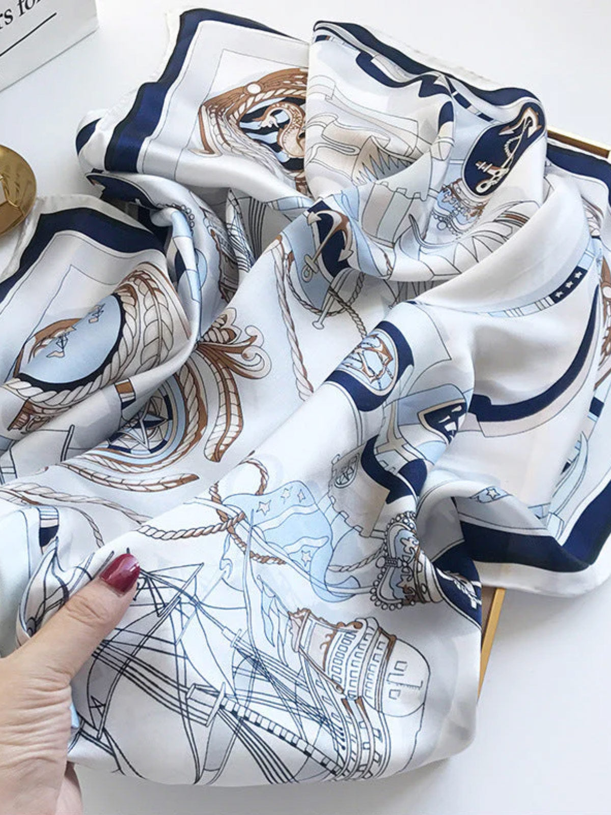 [P007] SilkSilky-FR Pure Soie Scarf 002,