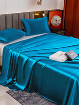 [Bleu Royal] SilkSilky-FR 19Momme Parure de Lit Soie 004