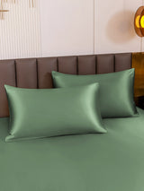 [Vert Grisâtre] SilkSilky-FR 30Momme Taies d'Oreiller 001
