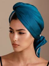 [Bleu Royal] SilkSilky-FR Turban Cheveux 002