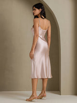 [Gris Ombre] SilkSilky-FR Sleeveless V Neck Robes 002