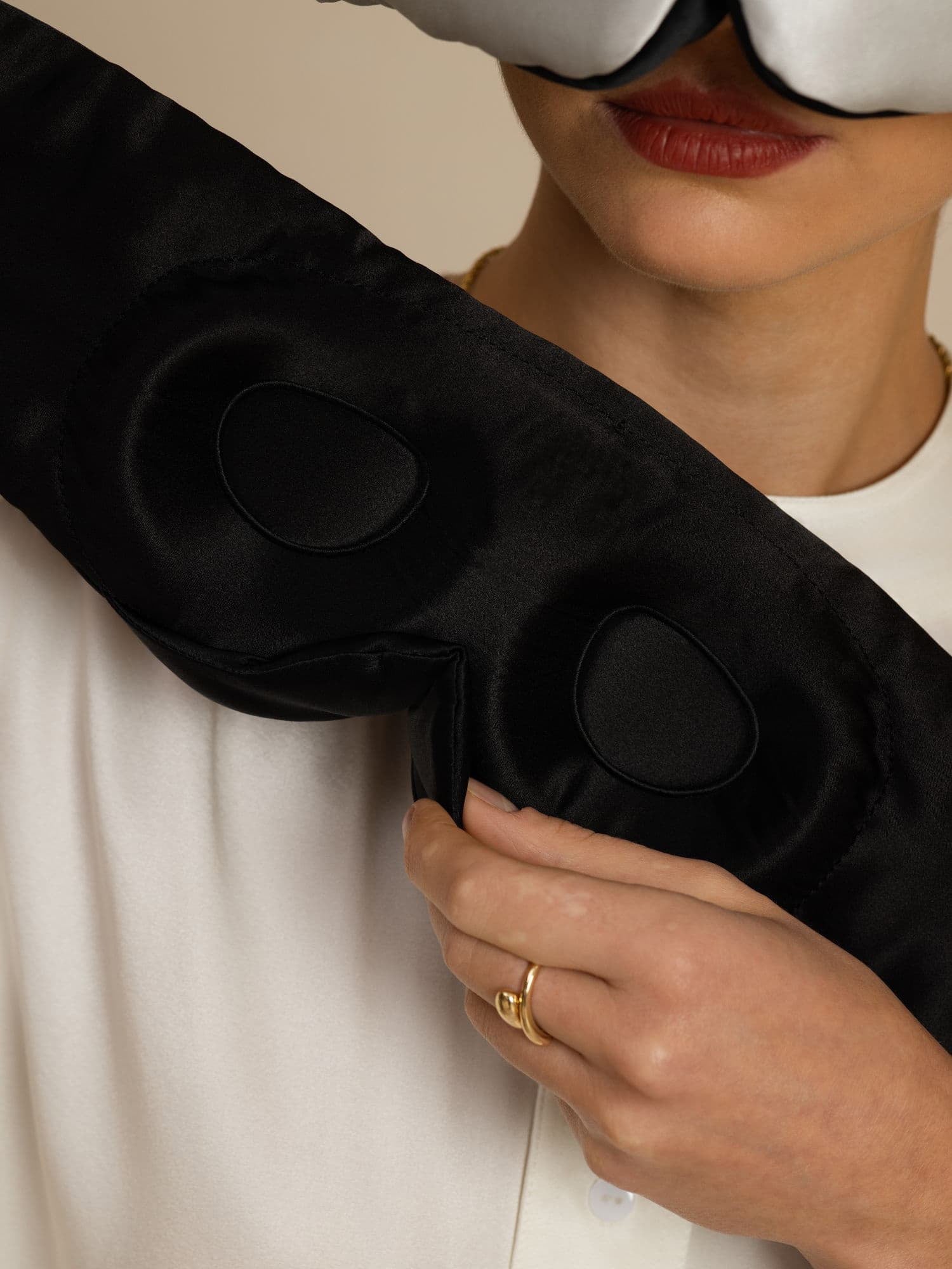 [Gris Clair] SilkSilky-FR Masques pour les Yeux 002