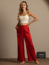 [Rouge Vineux] SilkSilky-FR Femme Pantalons 003