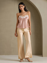 [Toscane] SilkSilky-FR Spaghetti Strap V Neck Top À Fines Brides 005