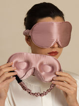 [Mauve Pâle] SilkSilky-FR 22Momme Masques pour les Yeux 004