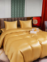 [Champagne] SilkSilky-FR Parure de Lit Soie 005