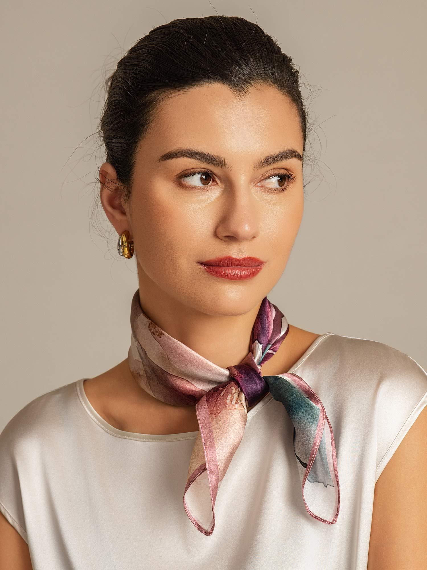 [P102] SilkSilky-FR Soie Scarf 005,
