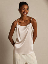 [Beige] SilkSilky-FR Spaghetti Strap Top À Fines Brides 003