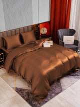 [Café] SilkSilky-FR Parure de Lit Soie 002