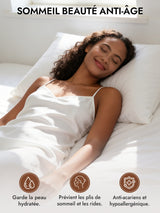 [Blanc] SilkSilky-FR 30Momme Taies d'Oreiller 003