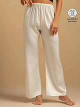 [Blanc] SilkSilky-FR 19Momme Women's Sleep Pants 001