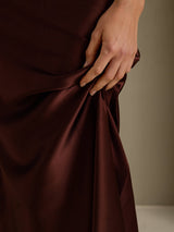 [Café] SilkSilky-FR Cap Sleeve Robes 005