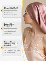 [Mauve Pâle] SilkSilky-FR Bonnets de Nuit 008
