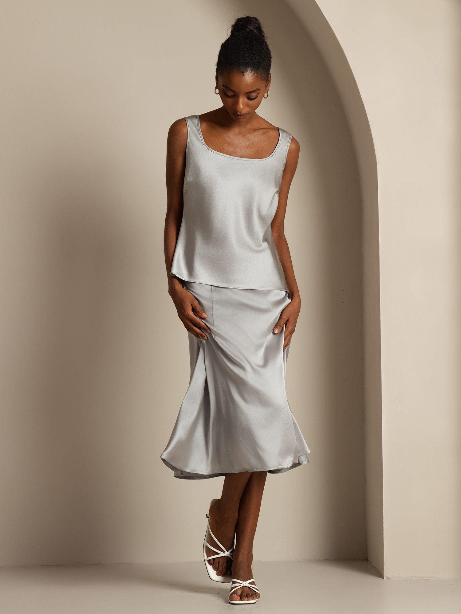 [Gris Griffin] SilkSilky-FR 19Momme Soie Camisoles 007,