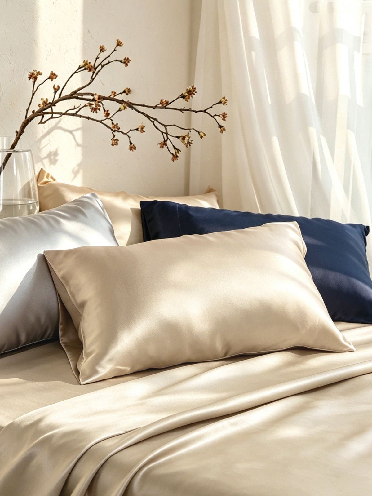 [Kaki] SilkSilky-FR 19Momme Taies d'Oreiller 005