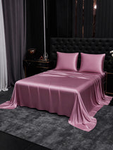 [Mauve Pâle] SilkSilky-FR Parure de Lit Soie 002