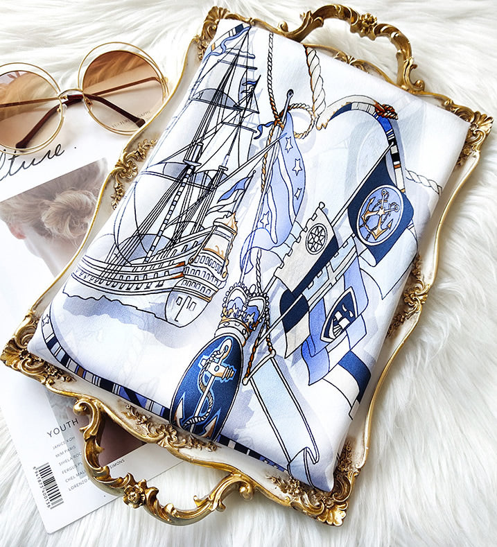 [P023] SilkSilky-FR Pure Soie Scarf 002,