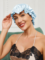 [Bleu Clair] SilkSilky-FR Bonnets de Nuit 002