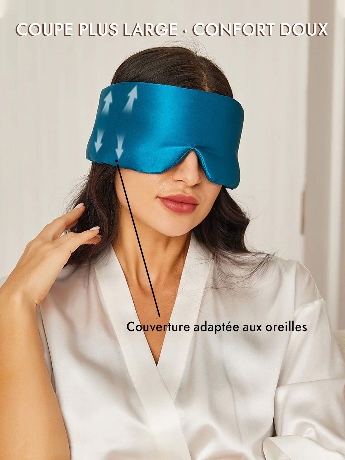 [Bleu Royal] SilkSilky-FR 19Momme Pure Silk Eye Mask 005