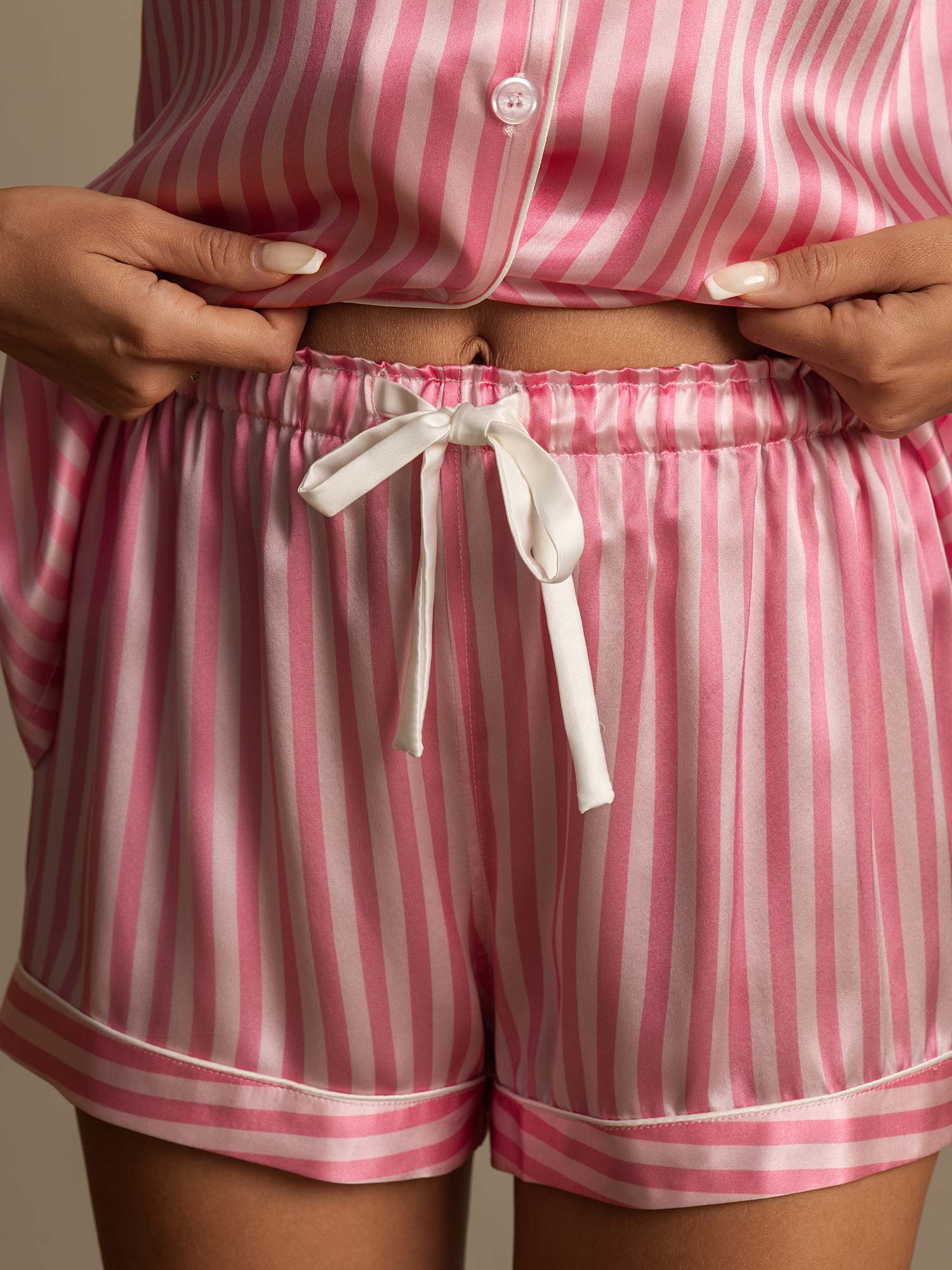 [Rose] SilkSilky-FR Pure Soie Womens Pajamas 005,