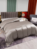 SilkSilky-FR 25Momme Pure Soie Duvet Cover Gris 005