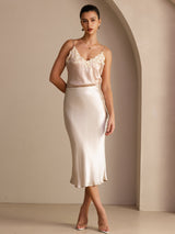 [Beige] SilkSilky-FR Jupes 006