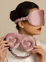 [Mauve Pâle] SilkSilky-FR 22Momme Masques pour les Yeux 003
