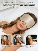 [Kaki Foncé] SilkSilky-FR Masques pour les Yeux 006