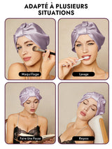 [Lavande] SilkSilky-FR Bonnets de Nuit 006
