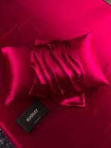 [Rouge Vineux] SilkSilky-FR 19Momme Taies d'Oreiller 004