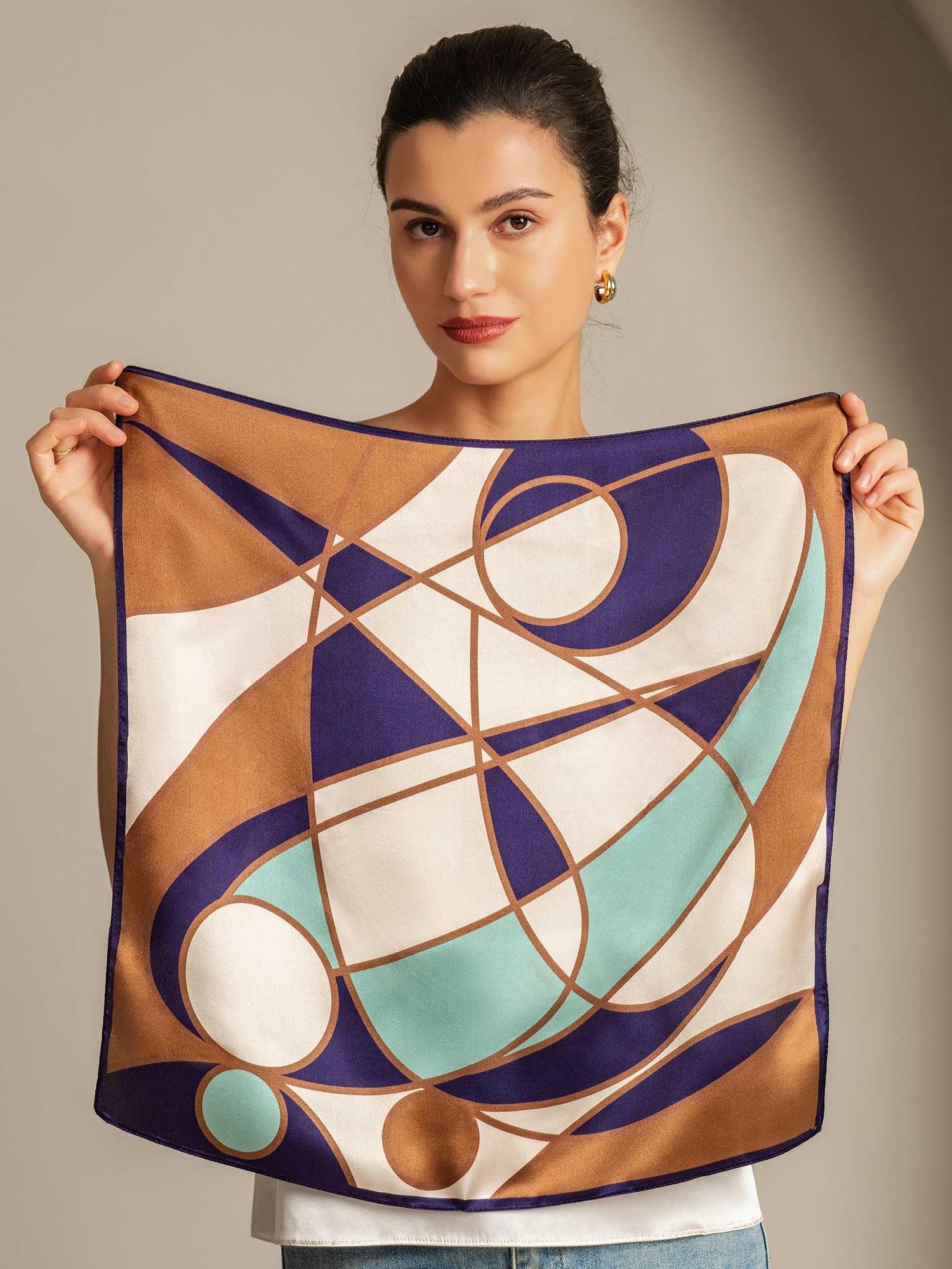 [P104] SilkSilky-FR Soie Scarf 003,