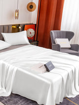 [Blanc] SilkSilky-FR 19Momme Parure de Lit Soie 004