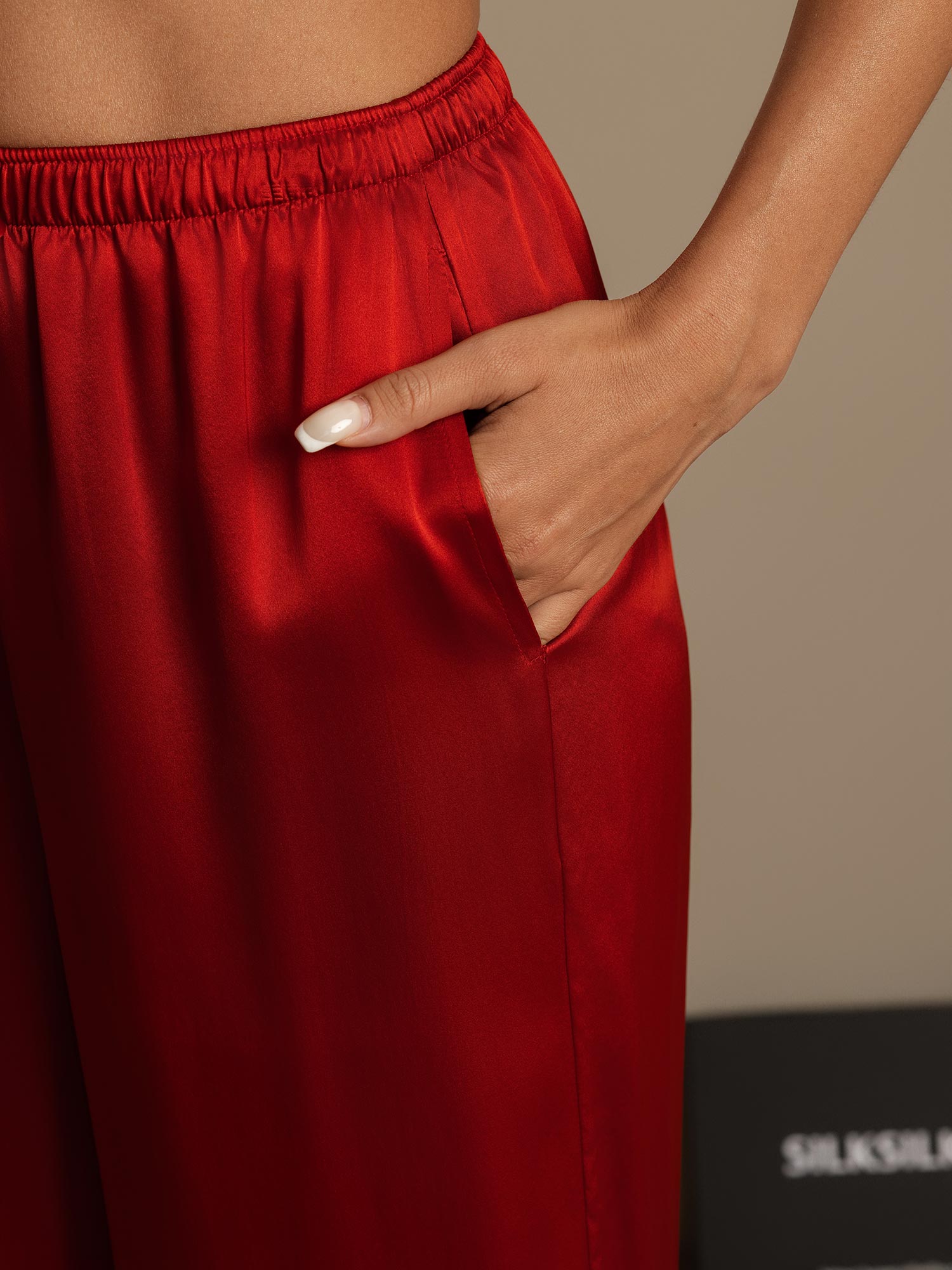 [Rouge Vineux] SilkSilky-FR Pure Soie Womens Pants 006