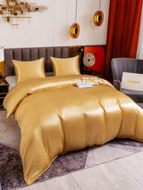 [Champagne] SilkSilky-FR Parure de Lit Soie 001