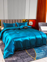 [Bleu Royal] SilkSilky-FR 22Momme Pure Soie Bedding Set 004,