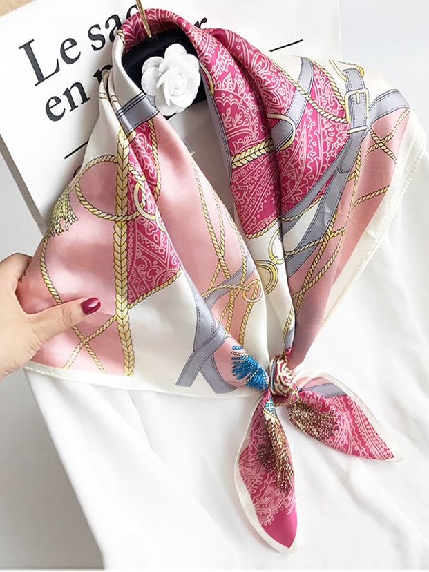 [P004] SilkSilky-FR Pure Soie Scarf 001,
