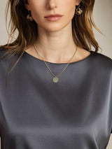 [Gris Foncé] SilkSilky-FR Short Sleeve Boat Neck Femme T-Shirt 005