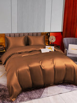 [Café] SilkSilky-FR Parure de Lit Soie 005